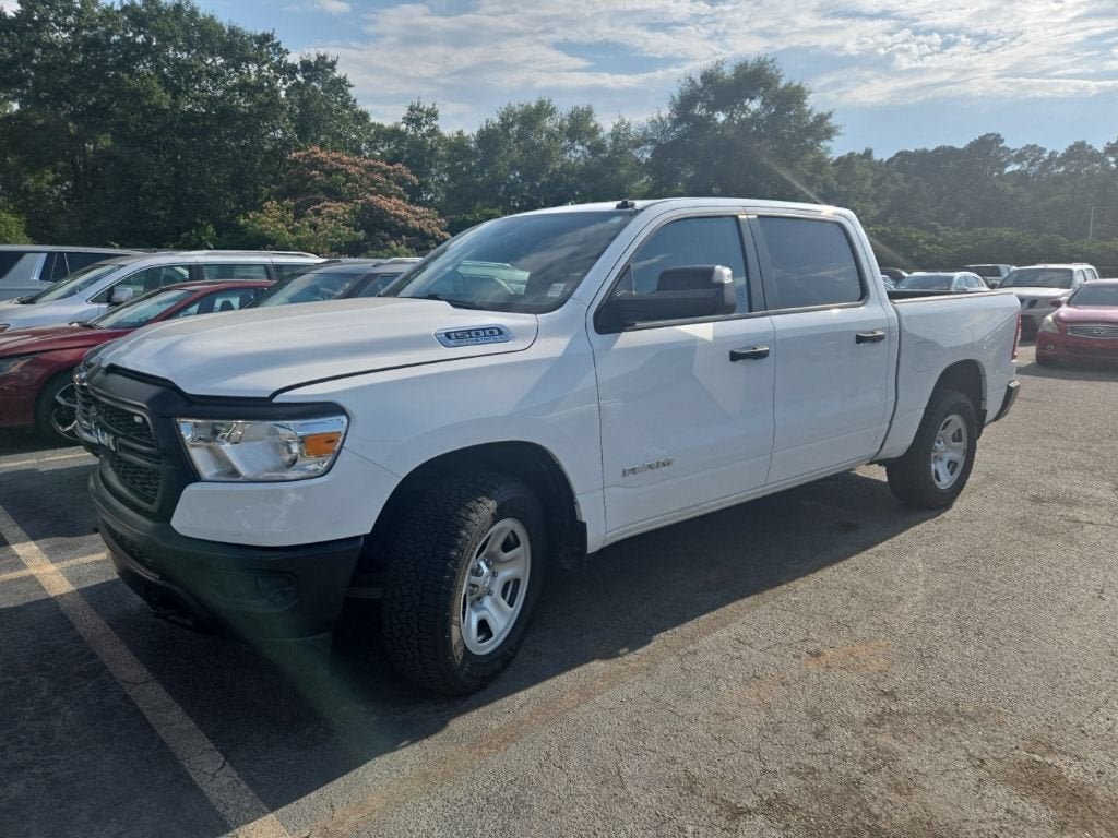2022 RAM 1500 Tradesman in White — front three-quarter view