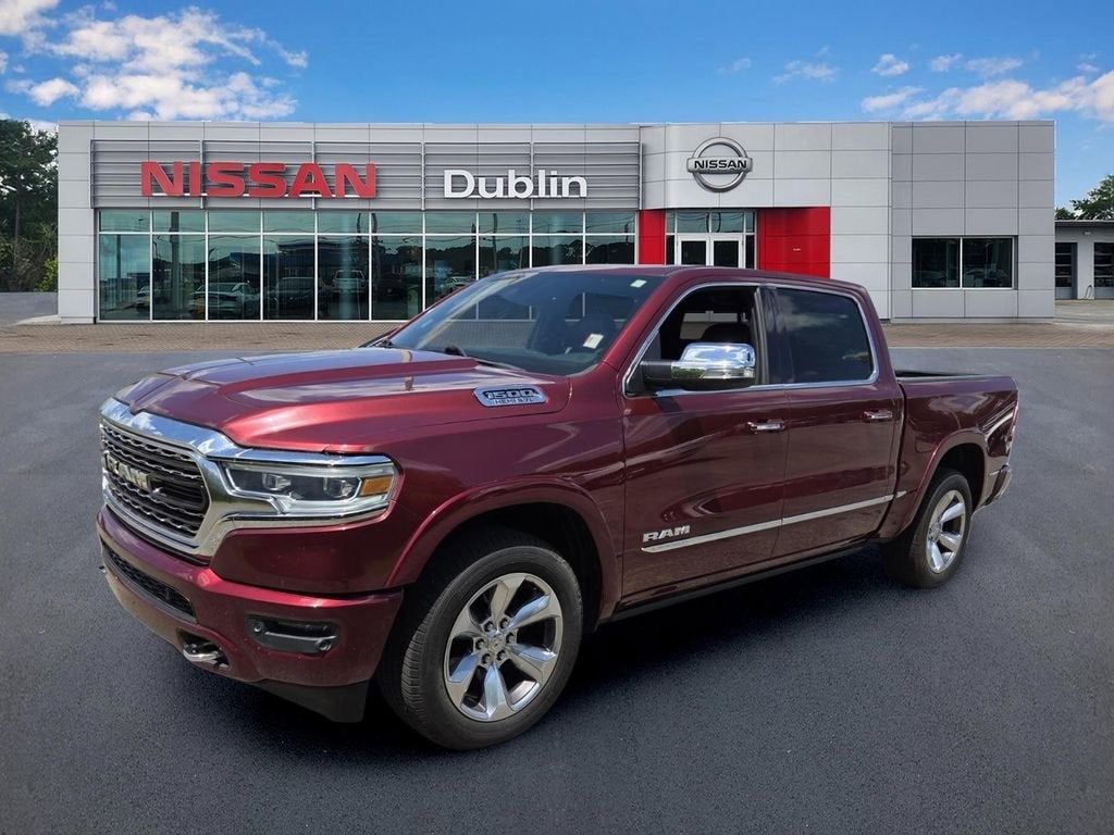 2019 RAM 1500 Limited Crew Cab 4x4 5'7" Box in Red — front three-quarter view