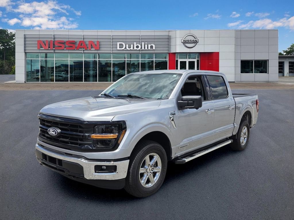 2024 Ford F-150 XLT in Silver — front three-quarter view