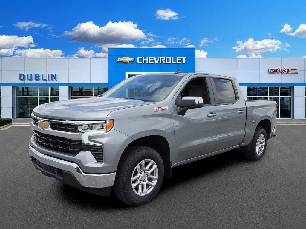 2026 Chevrolet Silverado 1500 LT in Sterling Gray Metallic — front three-quarter view
