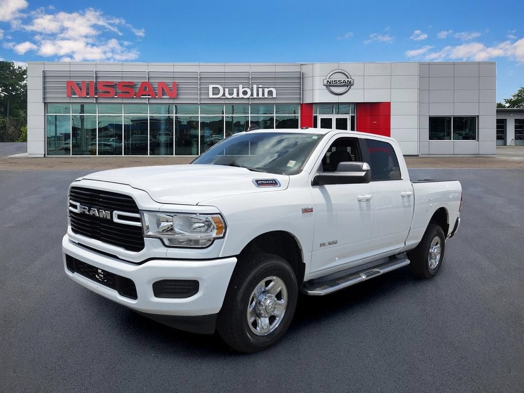 2021 RAM 2500 Big Horn Crew Cab 4x4 6'4" Box in White — front three-quarter view