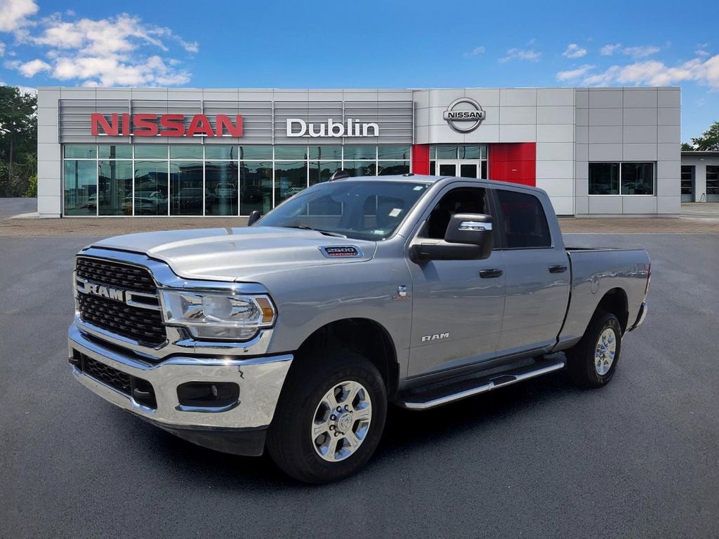 2024 RAM 2500 Big Horn Crew Cab 4x4 6'4" Box in Silver — front three-quarter view