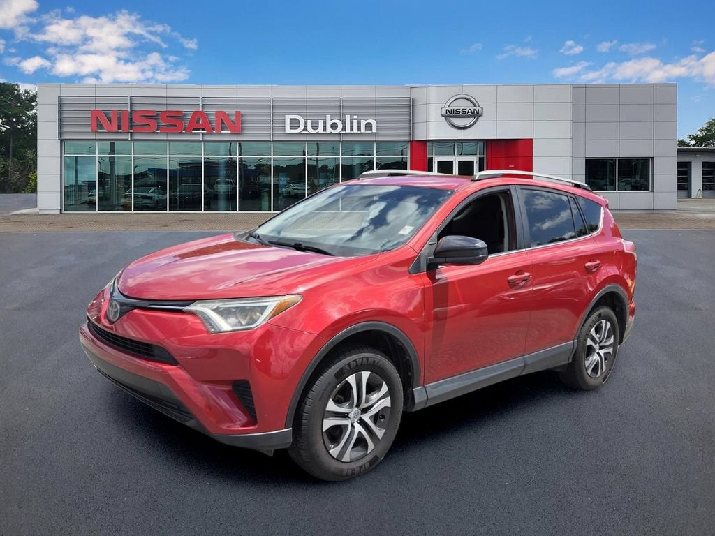 2017 Toyota RAV4 LE in Black — front three-quarter view