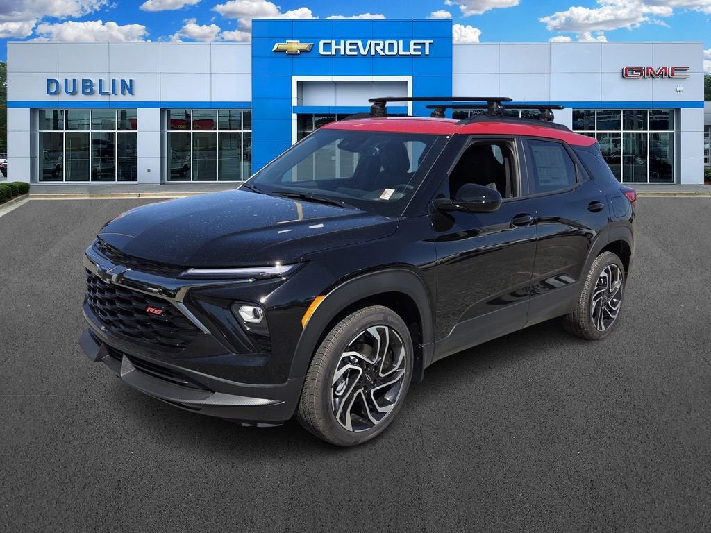 2026 Chevrolet Trailblazer RS in Mosaic Black Metallic — front three-quarter view
